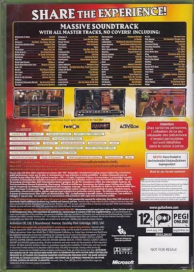 Guitar Hero World Tour - Uden Manual- XBOX 360 (Live) (B Grade) (Genbrug)